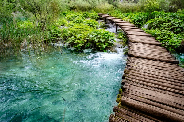 Holzbrücke — Stockfoto