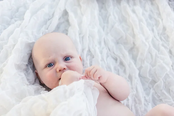 Bright closeup portrait of adorable baby — Stock Photo, Image