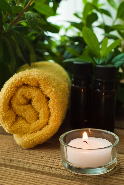 Wellness a relax, spa a aroma terapie nastavení — Stock fotografie