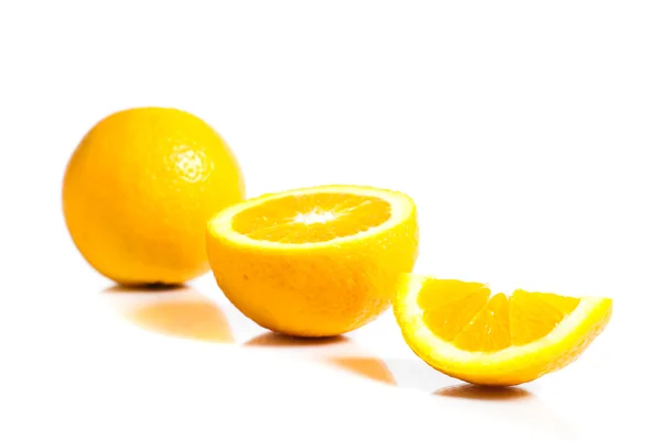 Oranges isolated on white background — Stock Photo, Image