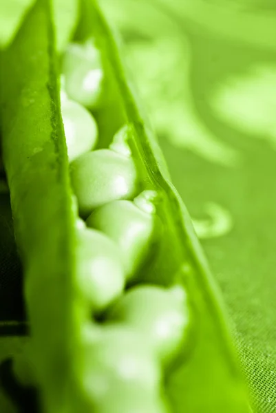 Крупним планом, зелений горошок — стокове фото
