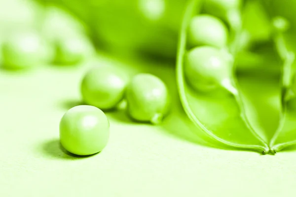 Close up green fresh peas — Stock Photo, Image