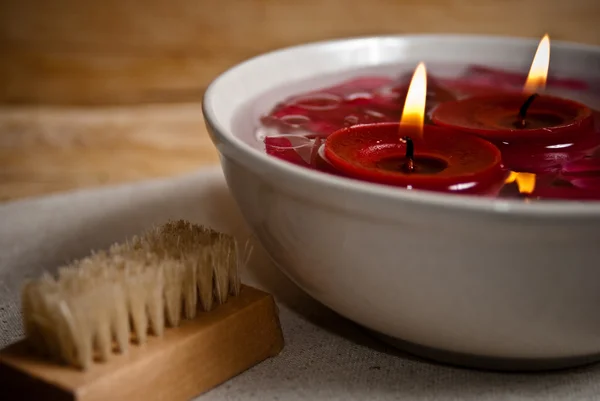 Spa candle — Stock Photo, Image