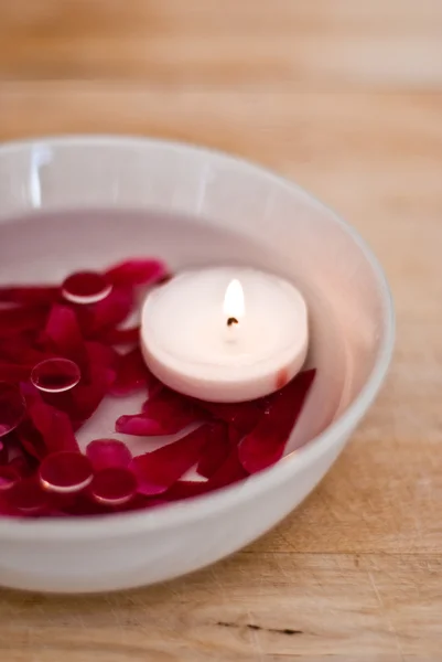 Spa candle — Stock Photo, Image