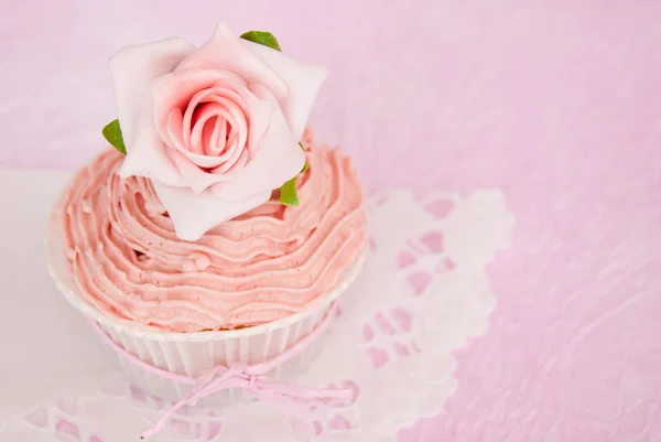 Roze cupcake — Stockfoto