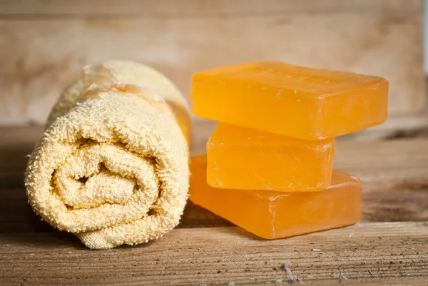 Yellow soap — Stock Photo, Image