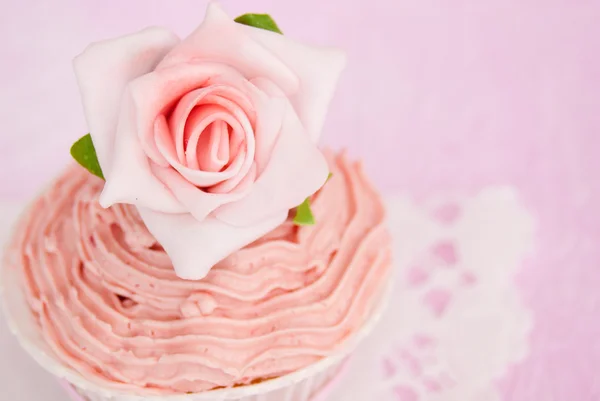 Roze cupcake — Stockfoto