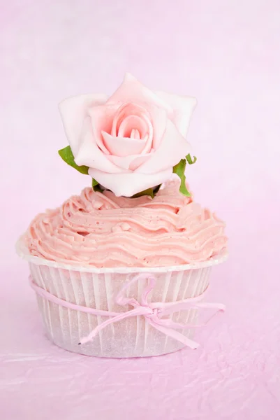 Roze cupcake — Stockfoto