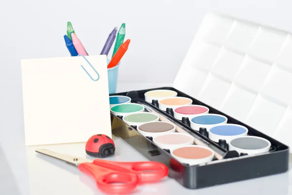 Caja de pintura acuarela . — Foto de Stock