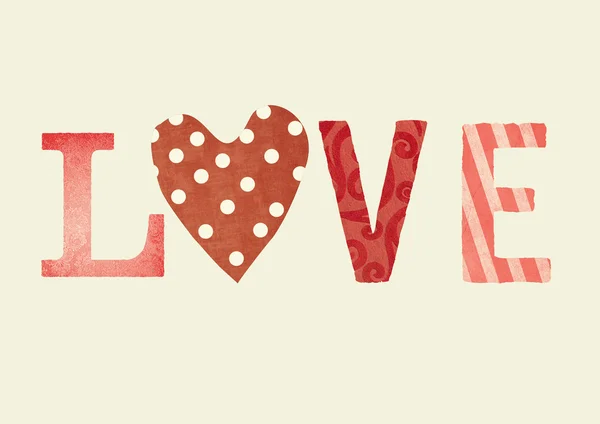 Old love print background — Stock Photo, Image