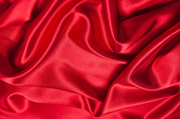 Primo piano in seta rossa — Foto Stock
