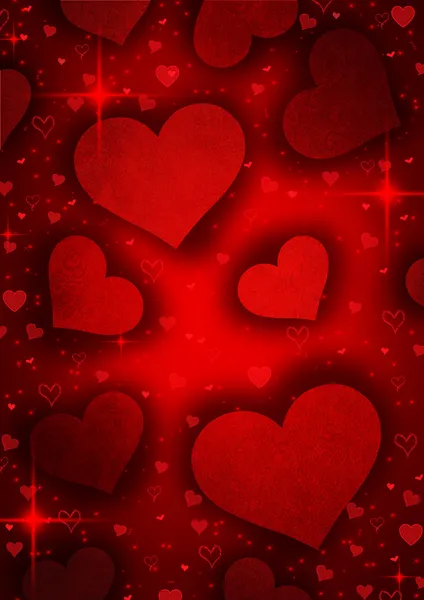 San Valentino cuore rosso — Foto Stock