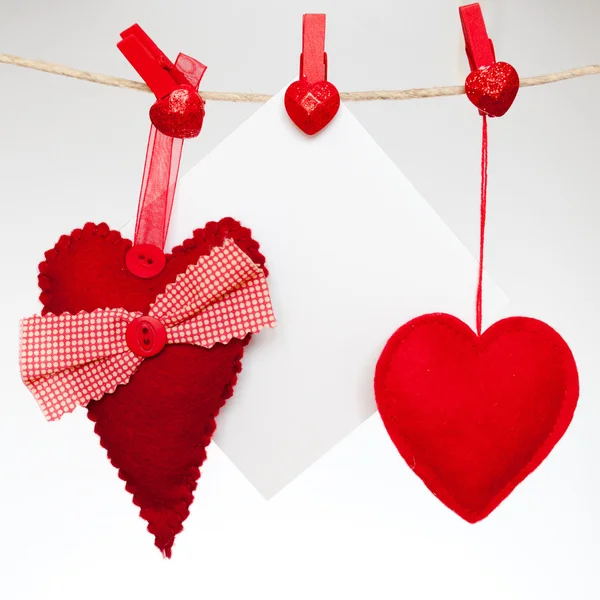 Valentines rood hart — Stockfoto