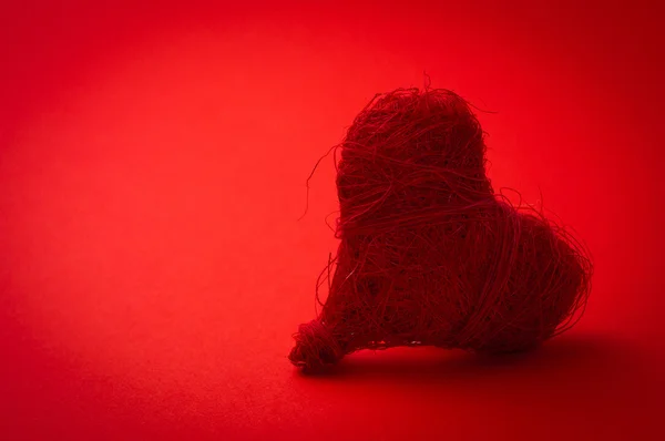 Valentines coeur rouge — Photo