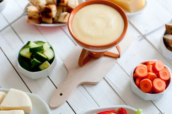 Cheese fondue — Stock Photo, Image