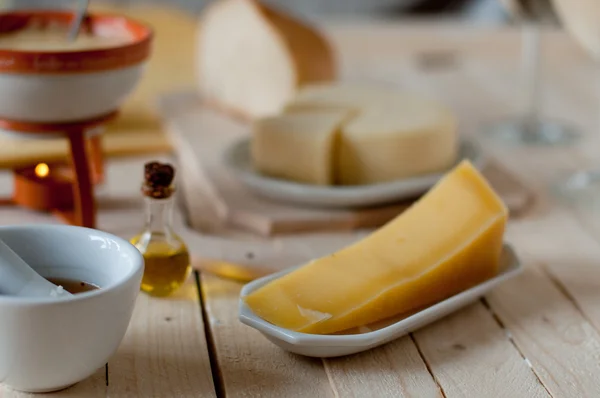 Fondue de queijo — Fotografia de Stock