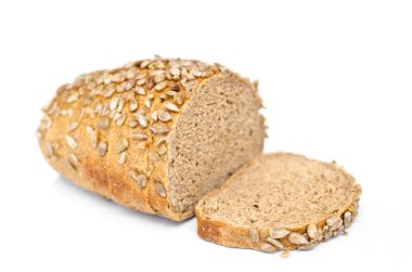 Ekmek beyazda izole