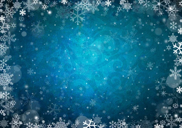 Abstract winter blue background — Stock Photo, Image