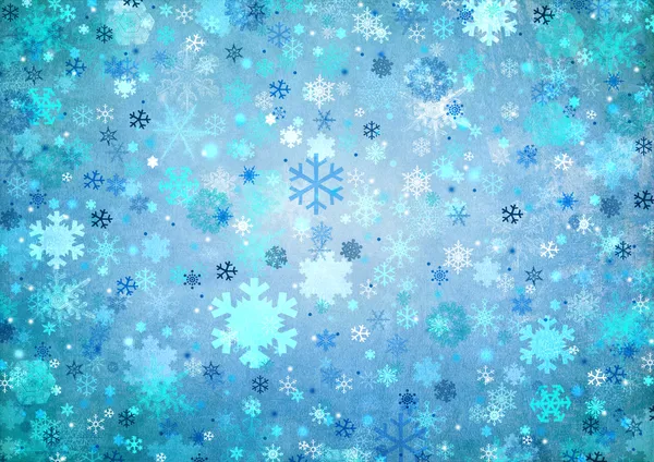 Inverno abstrato fundo azul — Fotografia de Stock