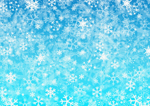Abstract winter blue background