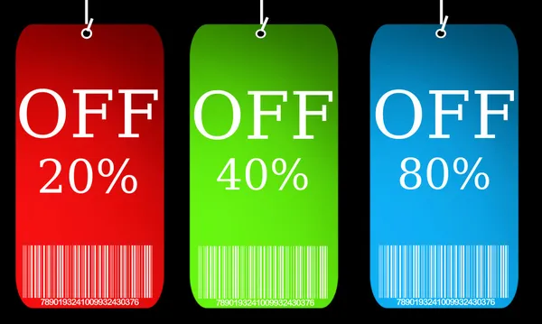 Illustration of discount sale tag — Stock Photo, Image