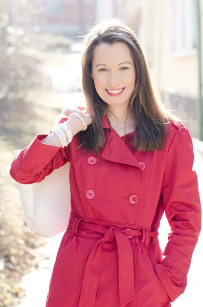 Leende kvinna — Stockfoto