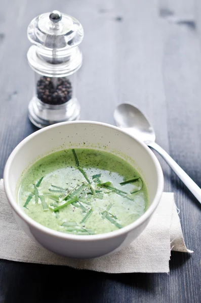 Wild garlic soup — Stock Photo, Image