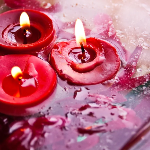 Valentine's candle — Stock Photo, Image