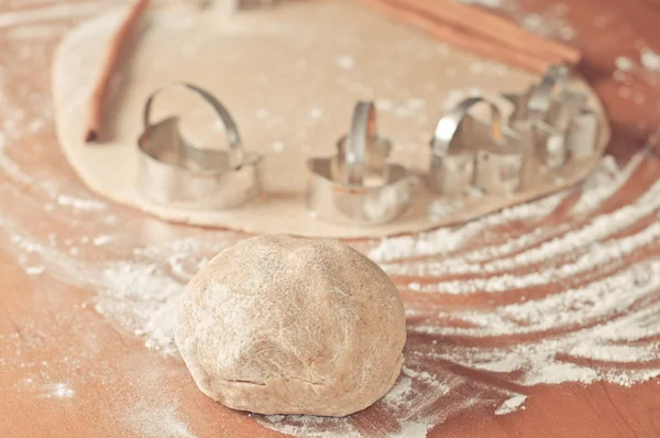 Baking cookies and biscuits during Advent. Preparing for Christmas — Stock Photo, Image