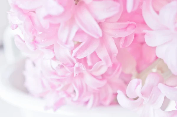 Buquê de flores rosa em vaso — Fotografia de Stock