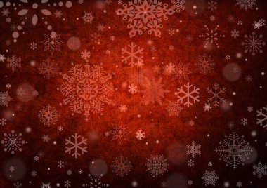 Kar taneleriyle kış arkaplanı