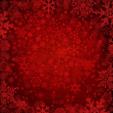 Kar taneleriyle kış arkaplanı