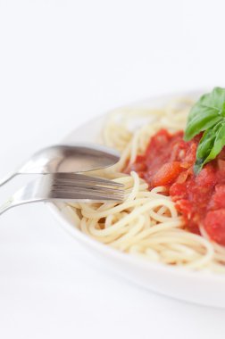 Spagetti whit domates sosu.