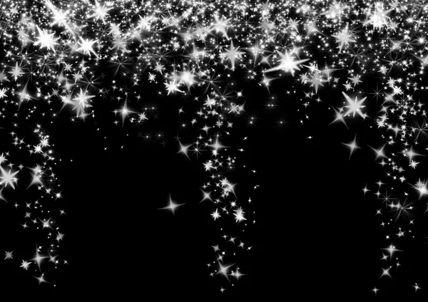 Black Background with stars — Stock Photo, Image