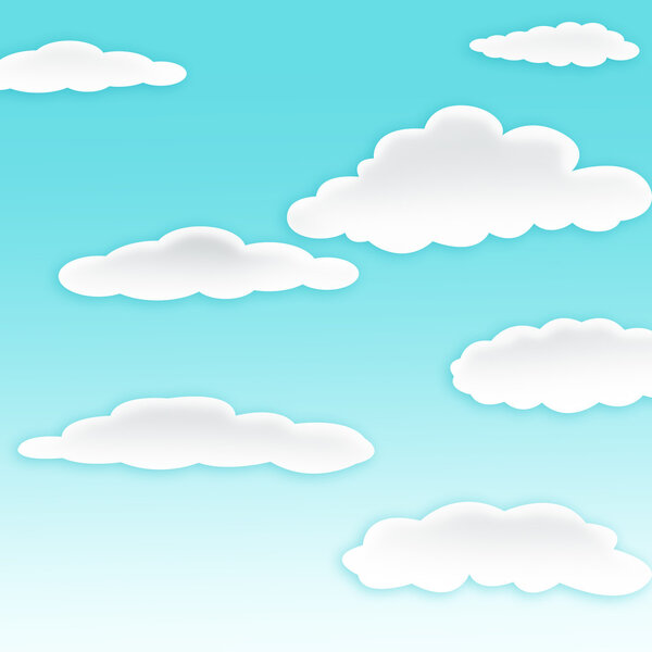 Blue sky and white clouds