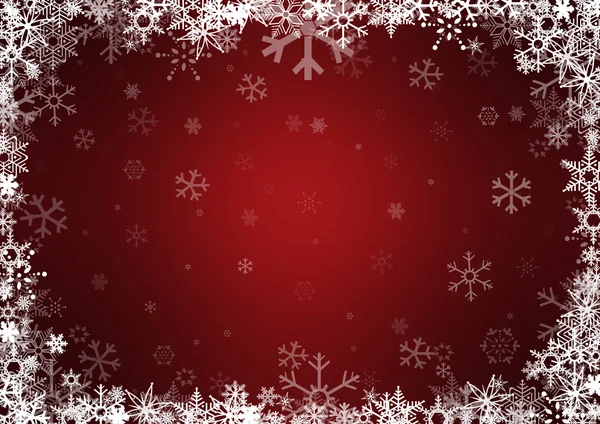 Winter background with snowflakes — Stock Photo, Image