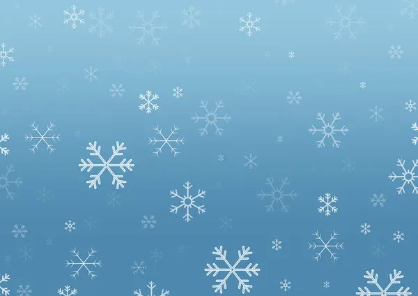 Fiocchi di neve con spazio per testo o immagine — Foto Stock
