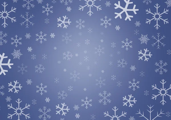 Winter background with snowflakes — Stock Photo, Image