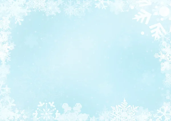 Winter background with snowflakes — Stock Photo, Image