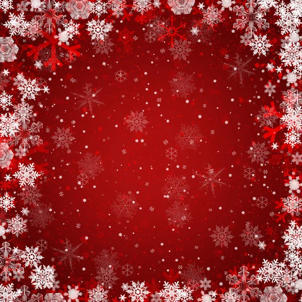 Winter background with snowflakes — Stock Photo, Image