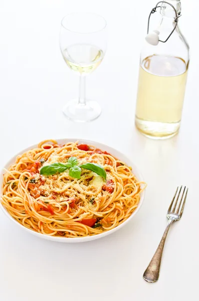 Spaghetti whit tomato sauce — Stock Photo, Image