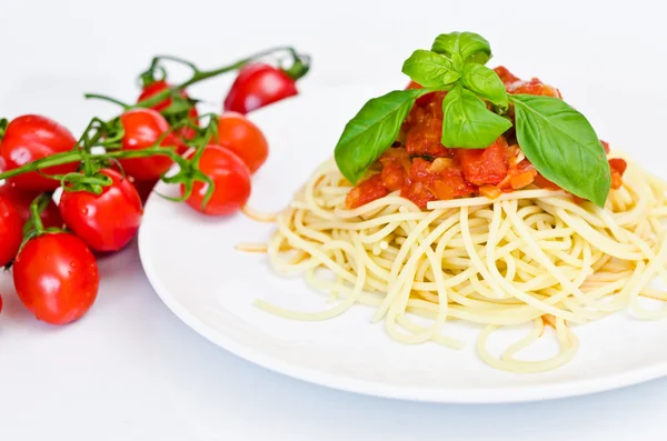 Spaghetti whit tomato sauce — Stock Photo, Image