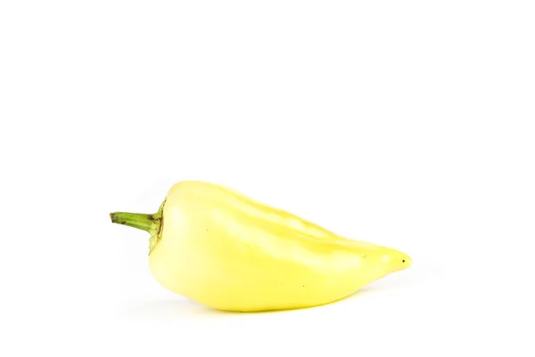 Fresh yellow paprika isolated on white — Stock Photo, Image