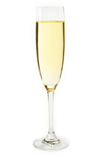 Champagne isolato su sfondo bianco — Foto Stock