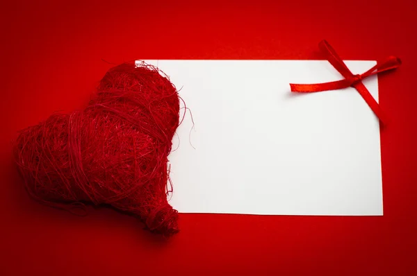 Valentim coração vermelho — Fotografia de Stock