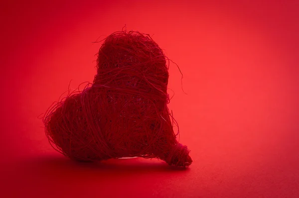 Valentim coração vermelho — Fotografia de Stock