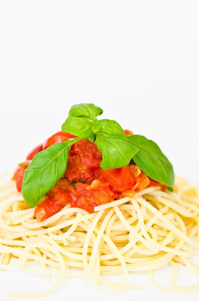 Spaghetti whit tomato sauce Stock Photo