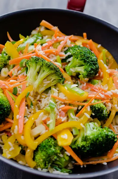 Wok stir fry — Stock Photo, Image