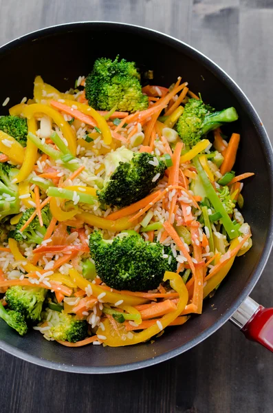 Wok stir fry — Stock Photo, Image