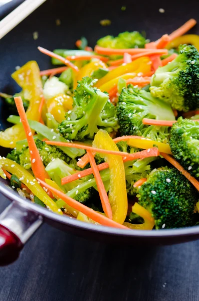 Wok stir fry — Stock Photo, Image